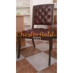 Chesterfield Manchester stol oxblod i färg A7 helt i äkta skinn
