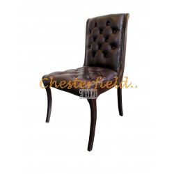 Chesterfield Klassisk stol brun i färg A5 helt i äkta skinn Chesterfield Klassisk stol brun i färg A5 helt i äkta skinn
