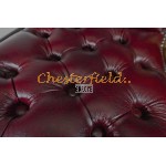 Chesterfield Klassisk stol oxblod i färg (A7) helt i äkta skinn