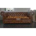Lord XL Chesterfield 3 sits soffa (S12) guld i färg helt i äkta skinn