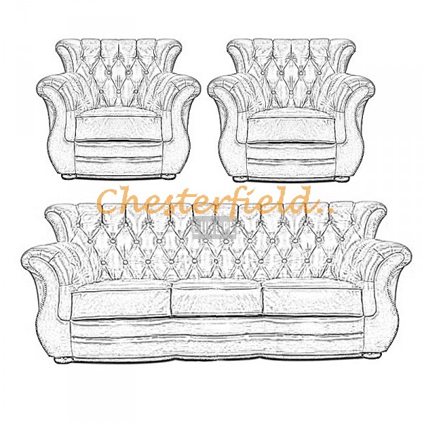 Välj egen färg och beställ Monk-A Chesterfield 3+1+1 soffgrupp
