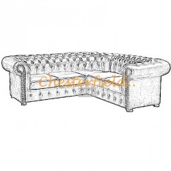 Klassisk Chesterfield  hörnsoffa