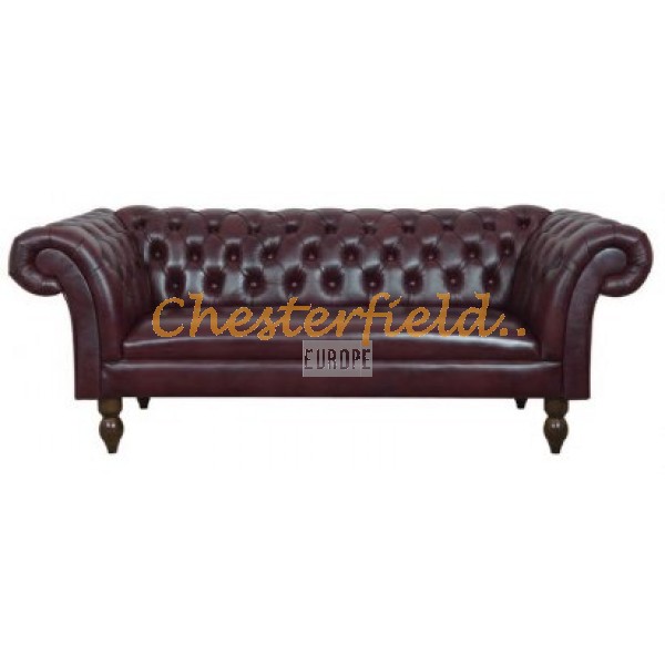 Diva Chesterfield 3 sits soffa oxblod (A7) i färg helt i äkta skinn