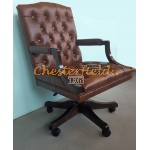 Chesterfield King svängbar stol, office chair