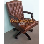 Chesterfield King svängbar stol, office chair