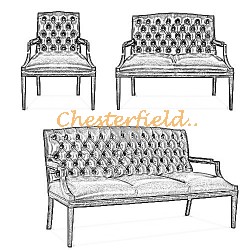 King Chesterfield soffgrupp