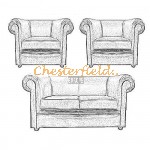 Välj egen färg och beställ London Chesterfield 2+1+1 Soffgrupp