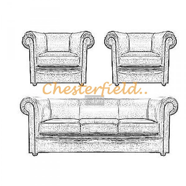 Välj egen färg och beställ London Chesterfield 3+1+1 Soffgrupp