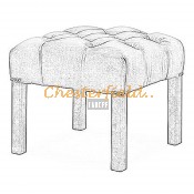 Taboret Chesterfield sittpuff (2)