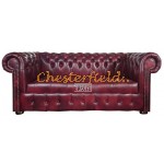 Williams Chesterfield 3 sits soffa oxblod i färg helt i äkta skinn