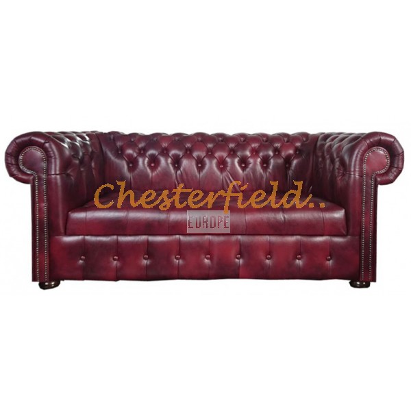 Williams XL Chesterfield 3 sits soffa oxblod i färg helt i äkta skinn