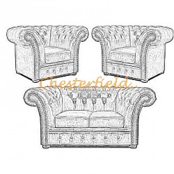 Välj egen färg och beställ Windchester Chesterfield 2+1+1 soffgrupp