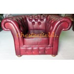 Windchester Chesterfield 2+1+1 soffgrupp oxblod (A7) i färg helt i äkta skinn