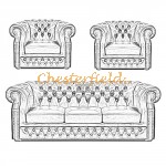 Välj egen färg och beställ Windsor Chesterfield 3+1+1 soffgrupp