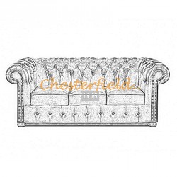 Klassisk Chesterfield 3 sits soffa