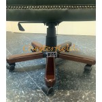 Chesterfield King grön svängbar stol, office chair