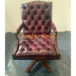 Chesterfield King svängbar stol, office chair