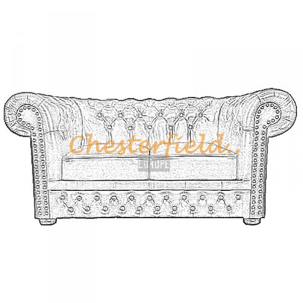 Lord Chesterfield 2 sits soffa (A5) brun i färg helt i äkta skinn