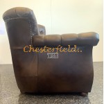 Monk Chesterfield 2 sits soffa (A5M) mellanbrun i färg helt i äkta skinn