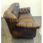 Monk Chesterfield 2 sits soffa (A5M) mellanbrun i färg helt i äkta skinn