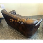 Monk Chesterfield 3 sits soffa mellanbrun (A5M) i färg helt i äkta skinn