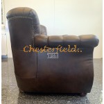 Monk Chesterfield 3 sits soffa mellanbrun (A5M) i färg helt i äkta skinn