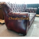 Monk Chesterfield 3 sits soffa oxblod (A7) i färg helt i äkta skinn