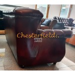 Monk Chesterfield 3 sits soffa oxblod (A7) i färg helt i äkta skinn
