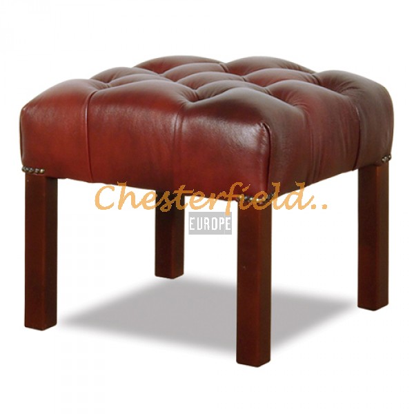 Chesterfield Taboret sittpuff oxblood