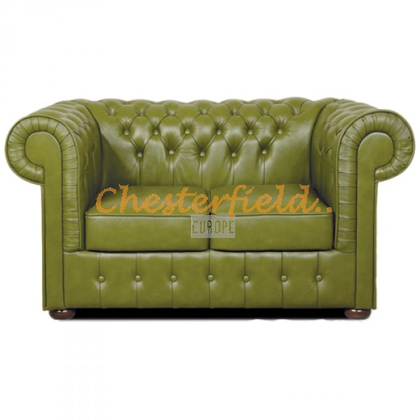 Mark XL Chesterfield 2 sits soffa (S14) olivgrön i färg helt i äkta skinn