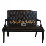 King Chesterfield 2 sits soffa (A5) brun i färg helt i äkta skinn