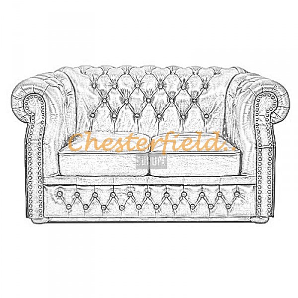 Välj egen färg och beställ Windsor XL Chesterfield 2 sits soffa