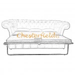 Välj egen färg och beställ Windchester Chesterfield 3 sits bäddsoffa