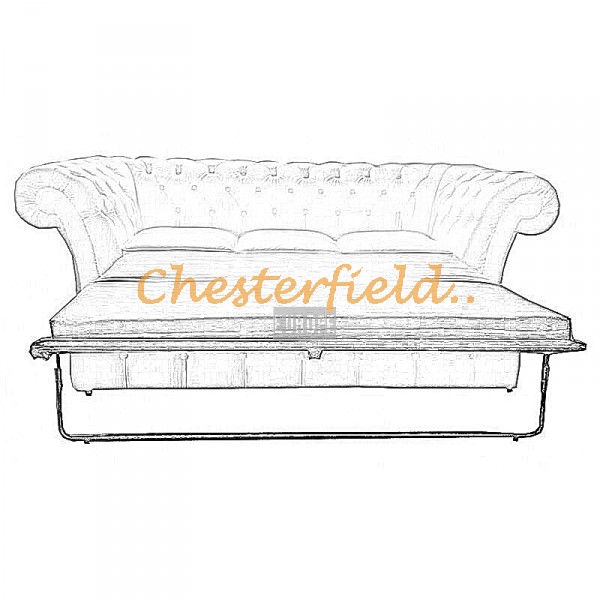 Välj egen färg och beställ Windchester Chesterfield 3 sits bäddsoffa