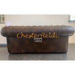 Windsor Chesterfield 3 sits soffa (A5M) mellanbrun i färg helt i äkta skinn