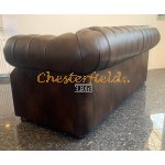 XL Windsor Chesterfield 3 sits soffa (A5M) mellanbrun i färg helt i äkta skinn