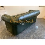 Windsor Chesterfield 3 sits soffa (A8) grön i färg helt i äkta skinn