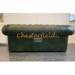 Windsor Chesterfield 3 sits soffa (A8) grön i färg helt i äkta skinn